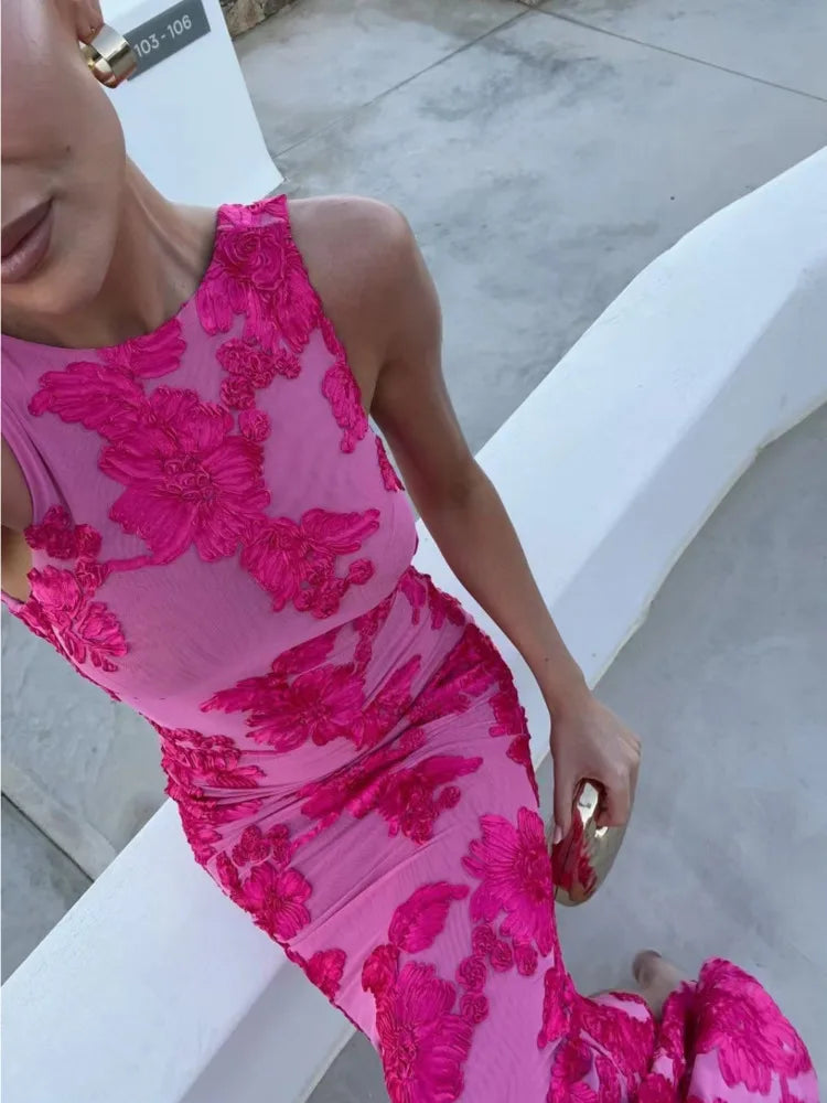 שמלת דגם פרחים