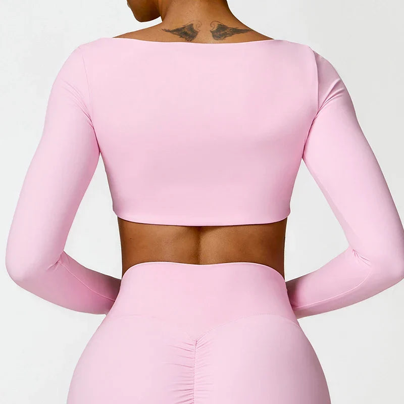 טופ ספורט עם שרוולים ארוכים- דיקלה